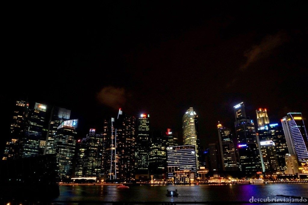 Singapur - Night Skyline