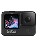 GoPro HERO9 - Cámara deportiva impermeable con pantalla LCD frontal y pantalla táctil trasera, vídeo 5K Ultra HD, fotos de 20...