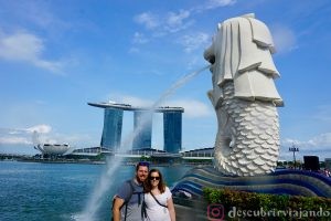 Singapur: Merlion y Marina Bay